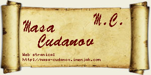Maša Čudanov vizit kartica